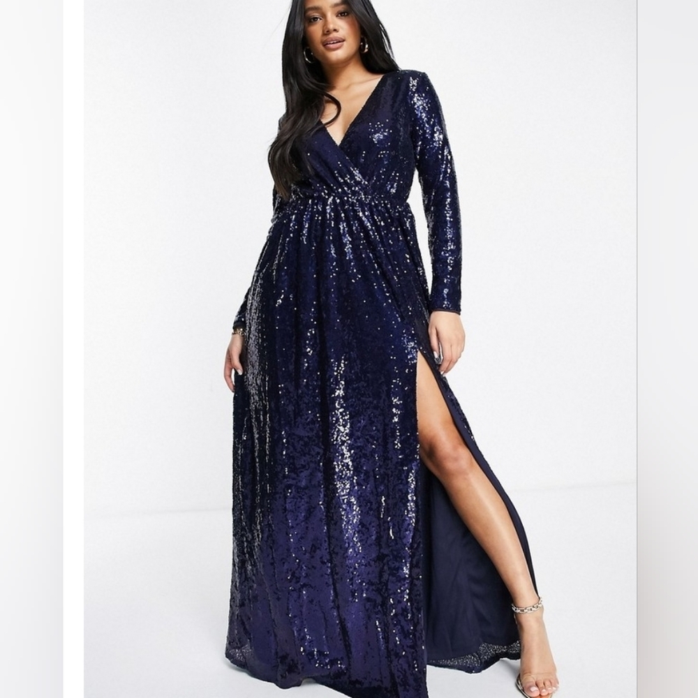 ASOS sequin maxi gown